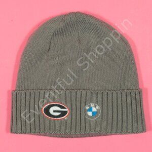 Georgia Bulldogs BMW Beanie Mens OS Gray Knit Port Authority Hat